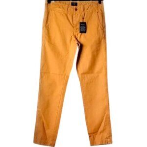 Gant Cotton Soho Low Waist Narrow Fit Broken-In Twill Chino Pants 32x34 Amber